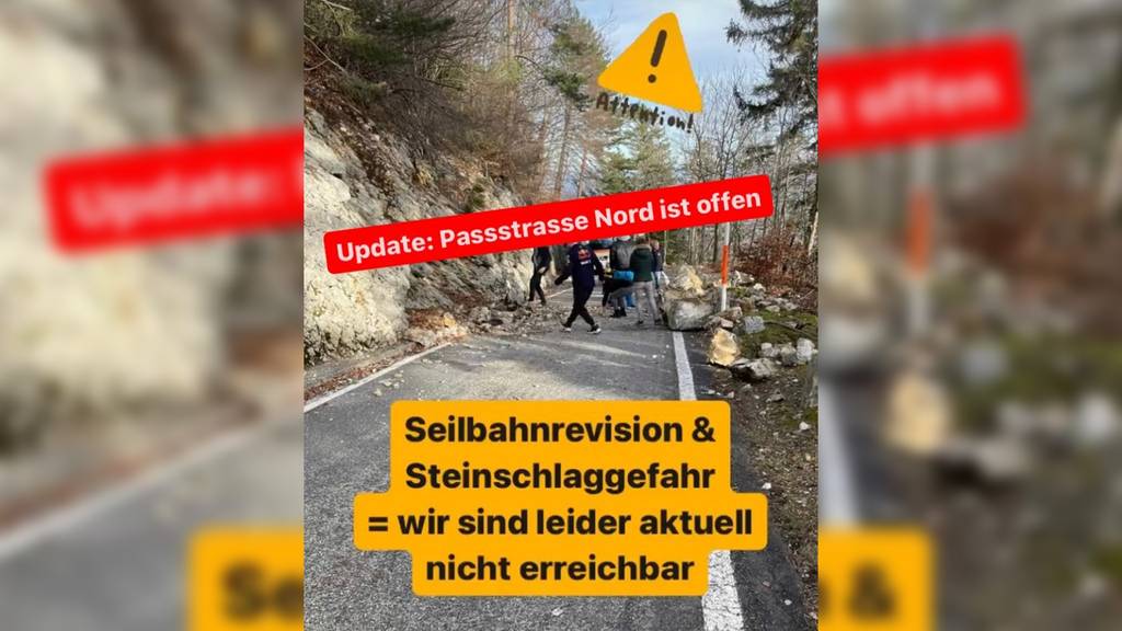 Wegen Steinschlag: Solothurner Hausberg nur eingeschränkt erreichbar