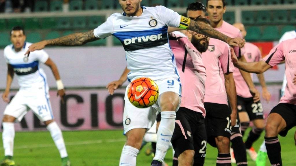 Mauro Icardi (am Ball) erzielte Inters Siegestor