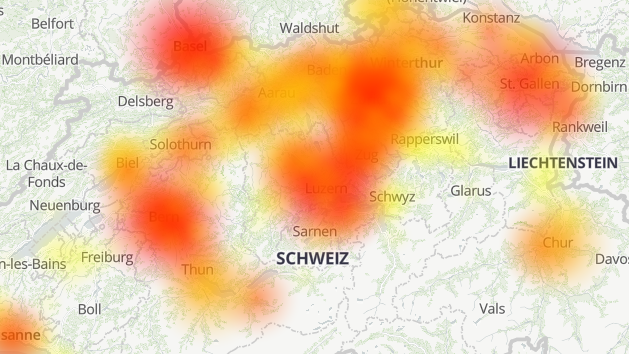Bei der Swisscom gibt es momentan Störungen im Netz.