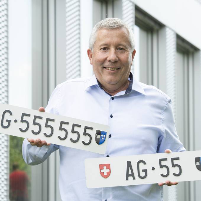 AG 55 ist unter acht teuersten Schweizer Kontrollschildern
