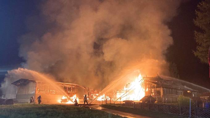 Brand in Einsiedeln