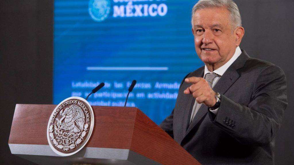 HANDOUT - Mexikos Präsident Andres Manuel López Obrador wird in einem offenen Brief kritisiert. Foto: Jmm/Presidencia México/dpa - ACHTUNG: Nur zur redaktionellen Verwendung und nur mit vollständiger Nennung des vorstehenden Credits