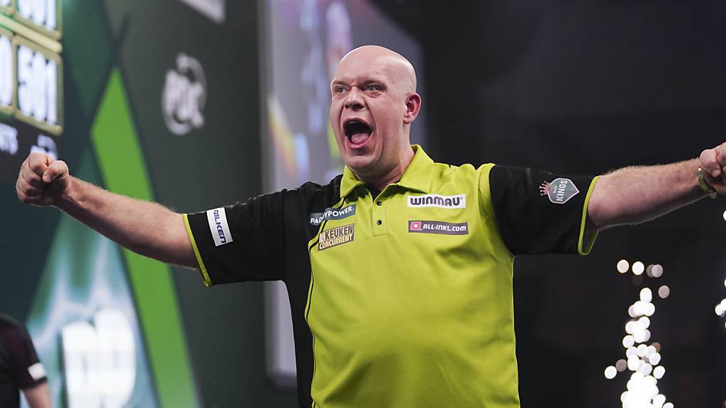 Der Niederländer Michael van Gerwen träumt im Alexander Palace, dem AllyPally, noch von einem vierten WM-Titel