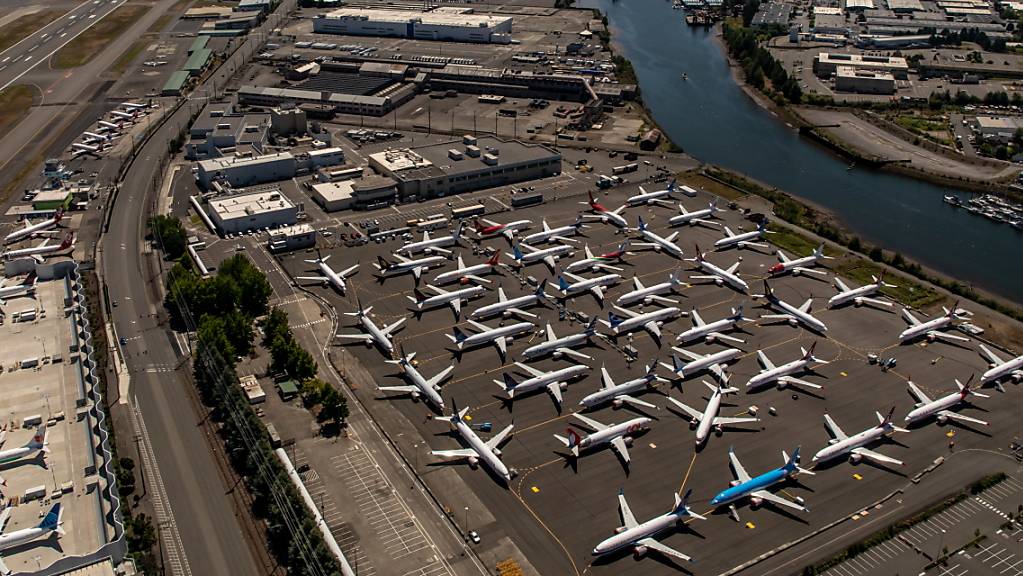 Gegroundete Boeing 737 MAX in Seattle (Archivbild)