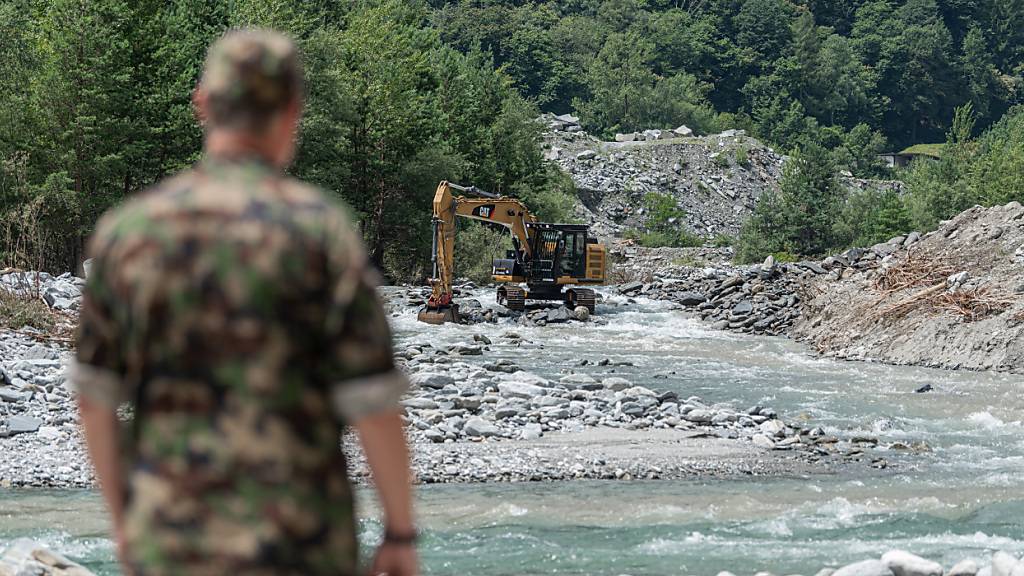 Im Maggiatal hat Bau der Armee-Unterstützungsbrücke begonnen