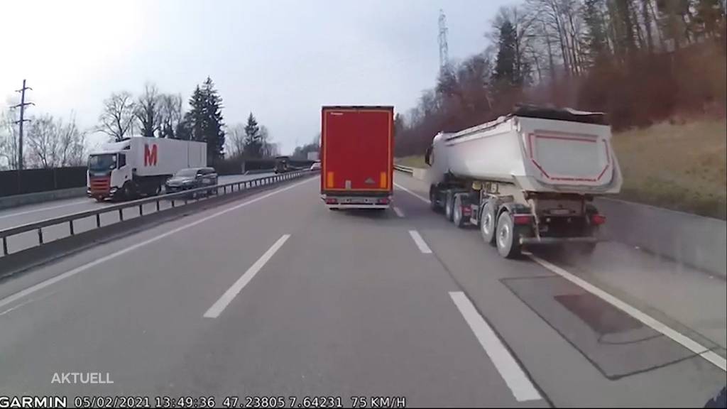 Dashcam-Video: LKW-Dränglerin fristlos entlassen