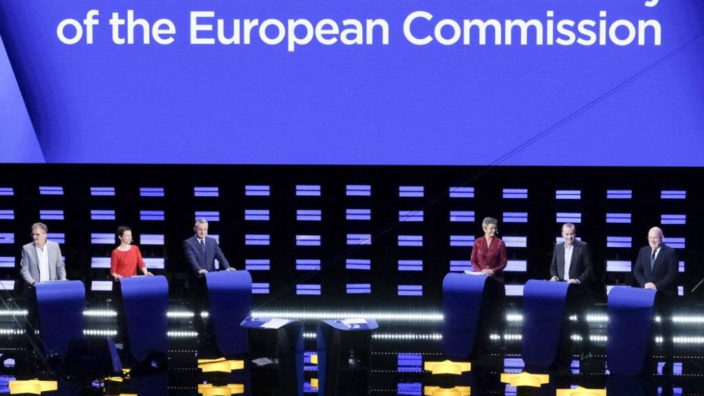 Die Debatte am Mittwoch der Top-Kandidaten der sechs grössten Fraktionen im EU-Parlament.