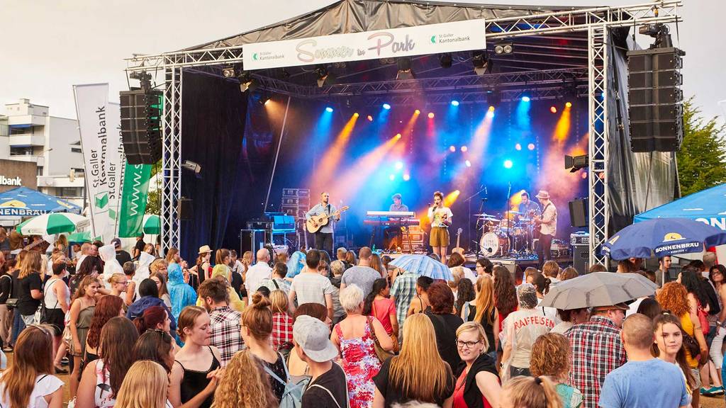 Luca Hänni, Damian Lynn, James Gruntz und viele andere treten dieses Wochenende in Heerbrugg auf. (Bild: Sommer im Park)