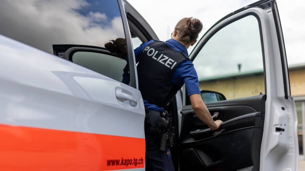 Die Thurgauer Kantonspolizei nimmt Hinweise zu den beiden Männern, die den Aufseher zu Boden stiessen, entgegen. (Symbolbild)