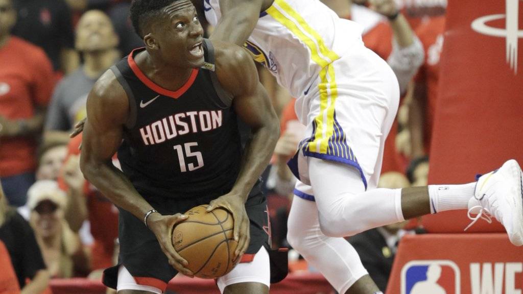 Clint Capela (Nummer 15) steht mit den Houston Rockets unmittelbar vor den Einzug in den NBA-Playoff-Final