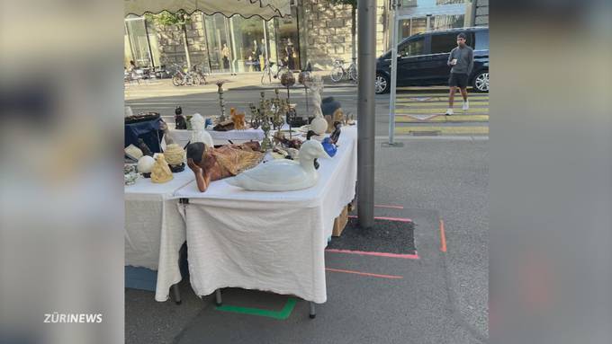 Bussenhagel am Zürcher Flohmarkt