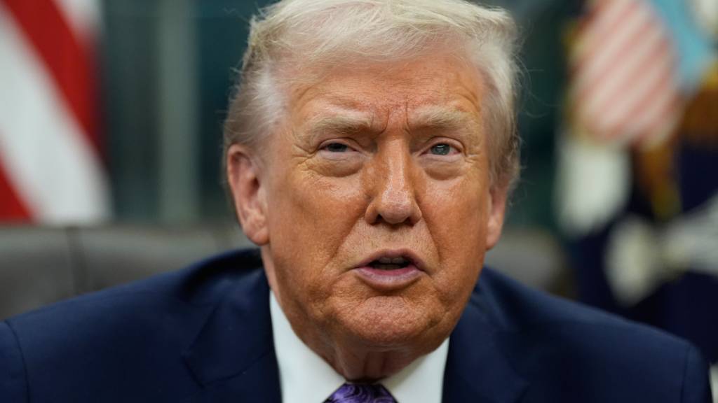 US-Präsident Donald Trump spricht im Oval Office (Archivbild). Foto: Alex Brandon/AP/dpa