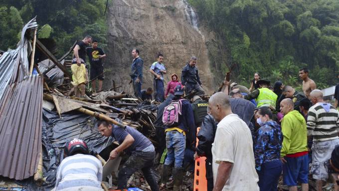 Nach Erdrutsch in Kolumbien Totenzahl weiter gestiegen