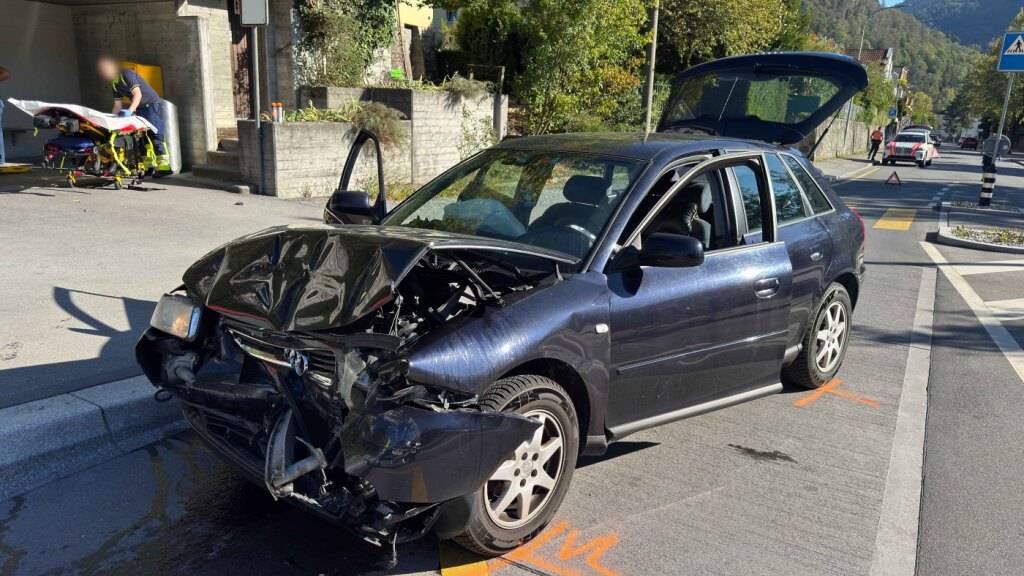 Zwei Verletzte nach Frontalkollision in Chur GR