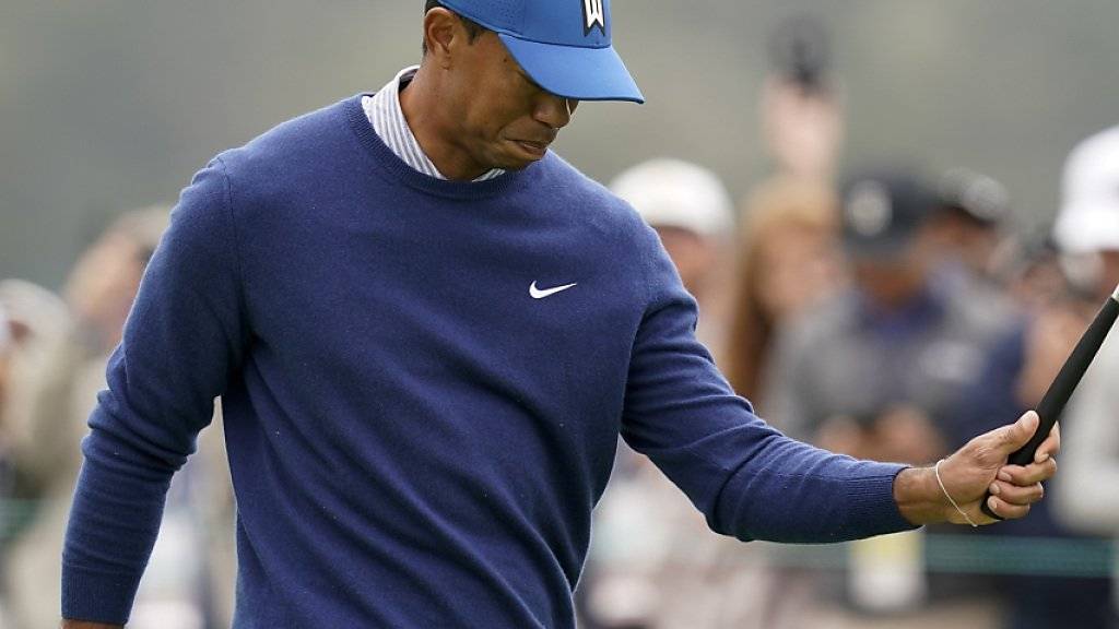 Tiger Woods - hier nach einem Fehlschlag auf dem Green frustriert