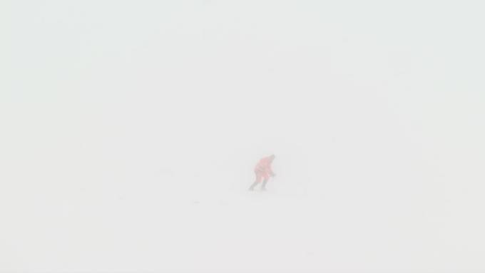 Schwierige Schneeräumung auf dem Gotthardpass