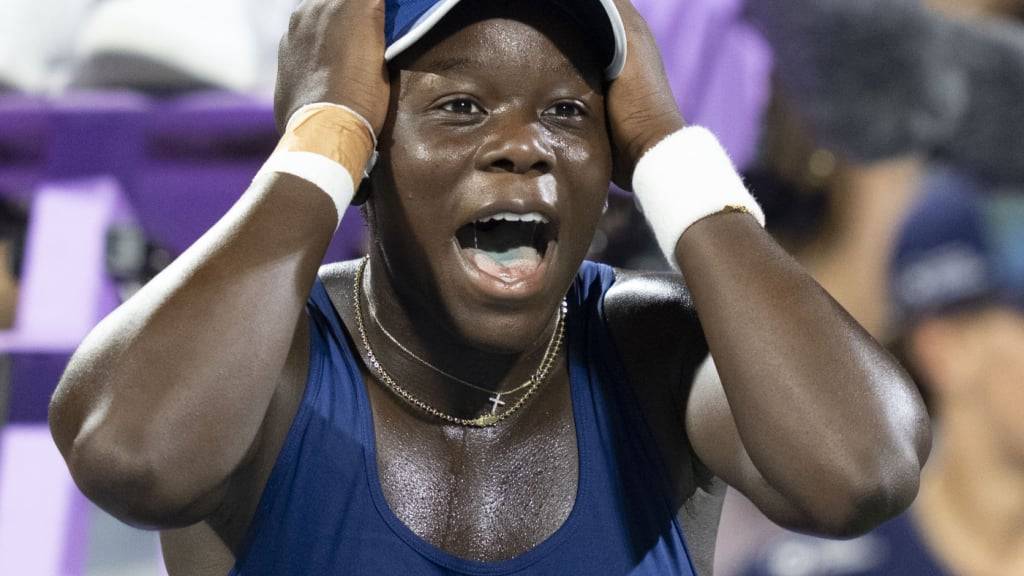 Kann ihr Glück nicht fassen: Kanadas Jungstar Victoria Mboko