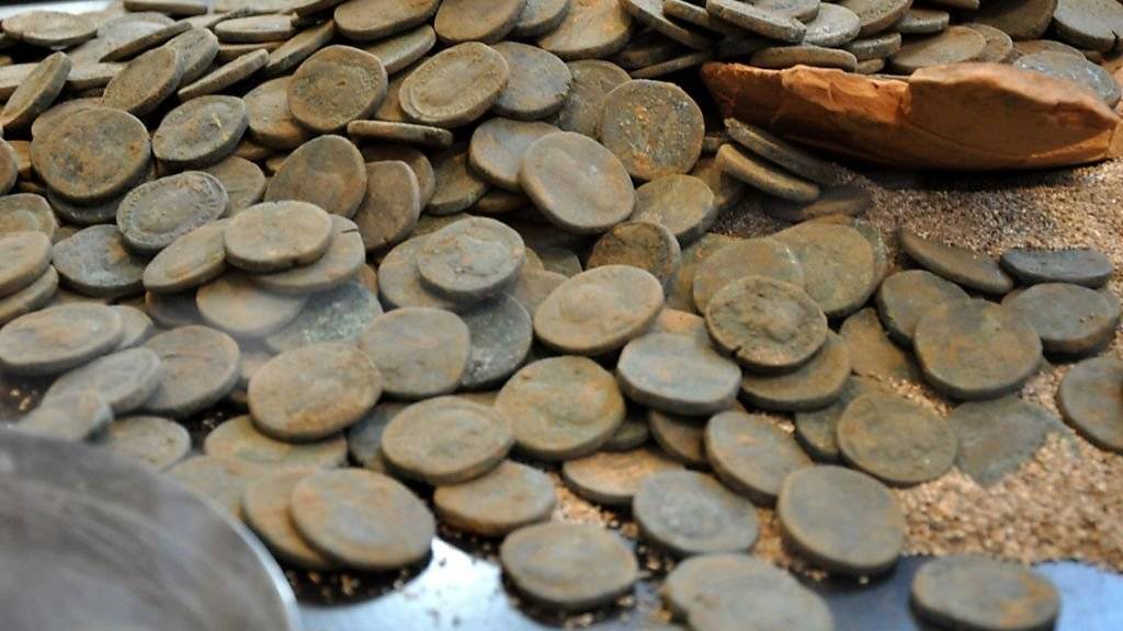 Der Schatz von Orselina besteht aus römischen Münzen des ersten bis dritten Jahrhunderts.
