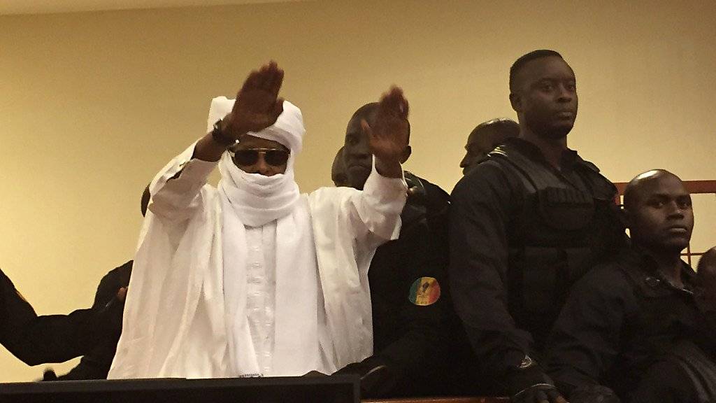 Habré im Mai vor dem Sondertribunal in Dakar, dass ihn zu lebenslanger Haft verurteilt hat.