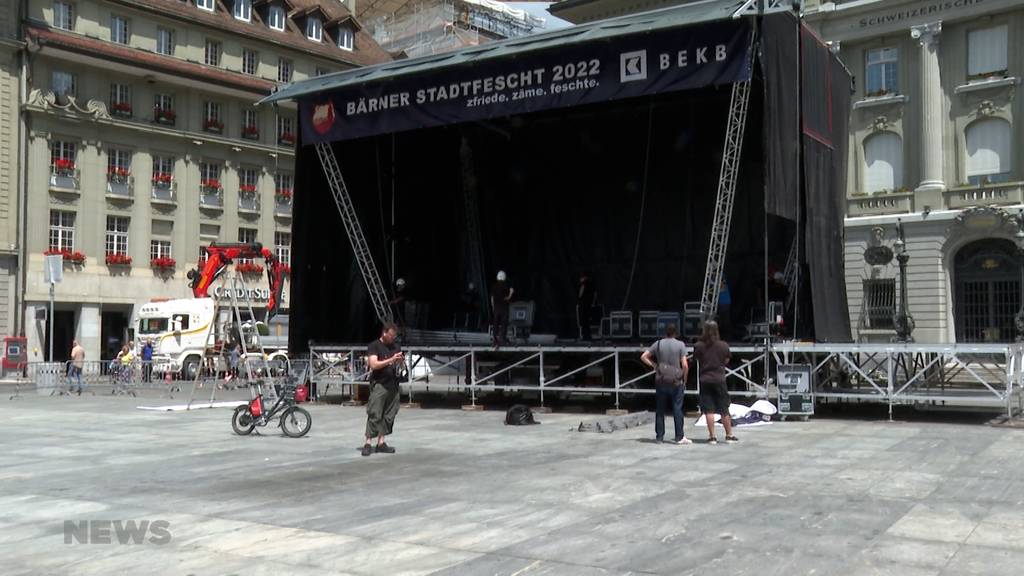 Am Wochenende wird Bern zur Festhütte: Wir begleiten die Vorbereitungen fürs Stadtfest