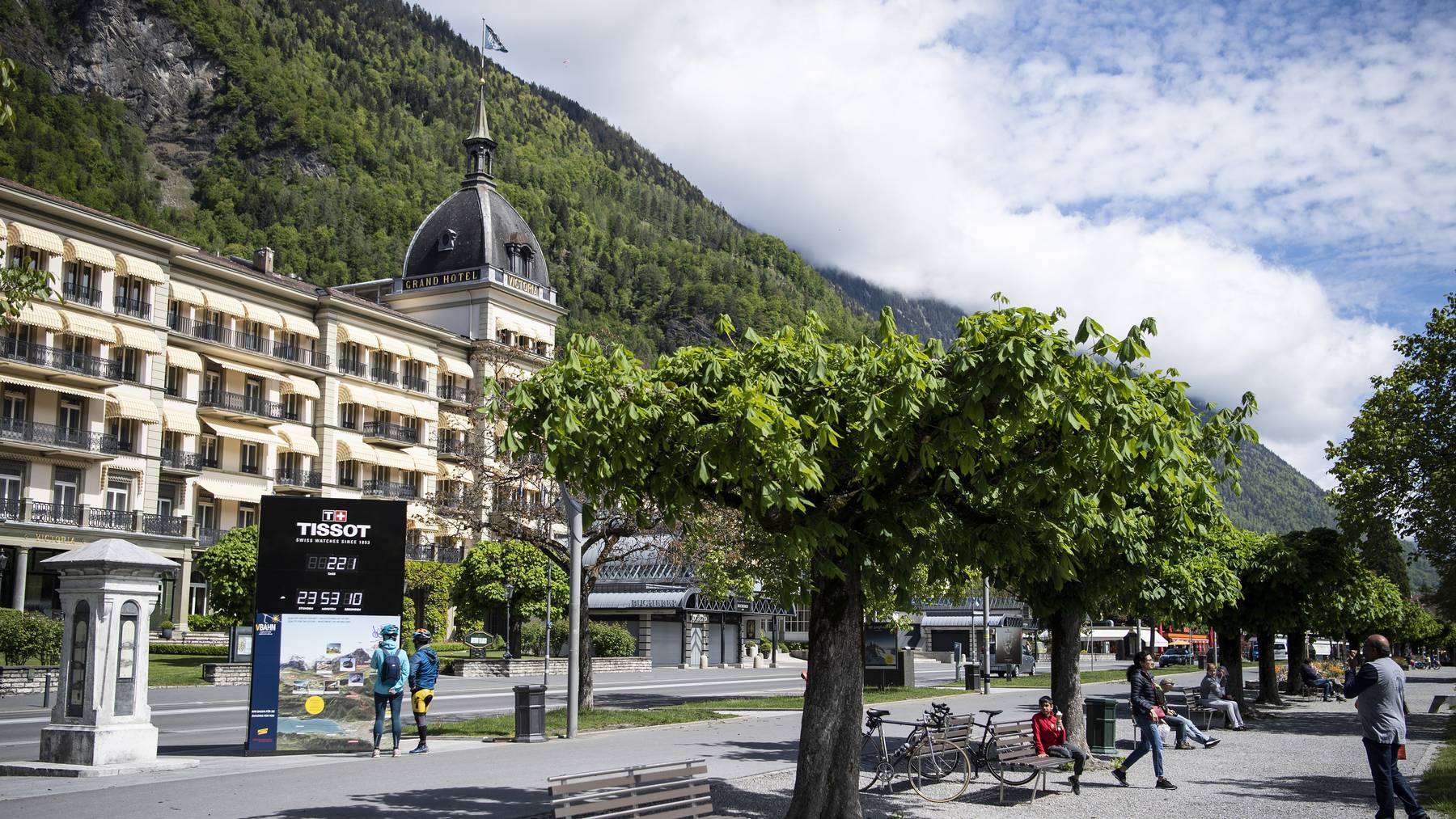An Touristenorten, wie hier Interlaken, bleiben derzeit die allermeisten Hotelbetten leer.