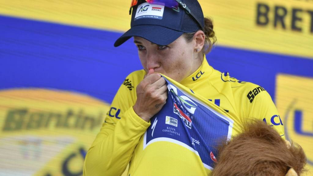 Nach dem Sieg in der 5. Etappe zurück im Maillot Jaune: Kimberley Pienaar