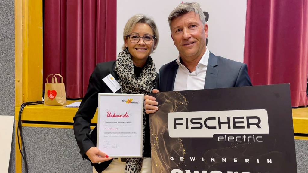 Fischer Electric hat den Berner KMU Award 2023 gewonnen.