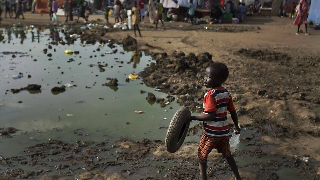 Ein Lager mit vertriebenen Menschen aus dem Südsudan: Zwei UNO-Organisationen erheben schwere Vorwürfe gegen das südsudanesische Militär. (Archivbild)