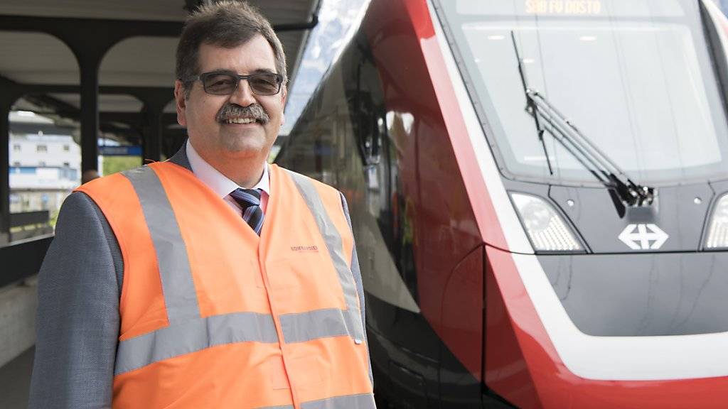 Der Chef von Bombardier Schweiz, Stéphane Wettstein, verteidigt seinen neuen Doppelstockzug mit dem Kürzel «FV Dosto». (Archivbild)