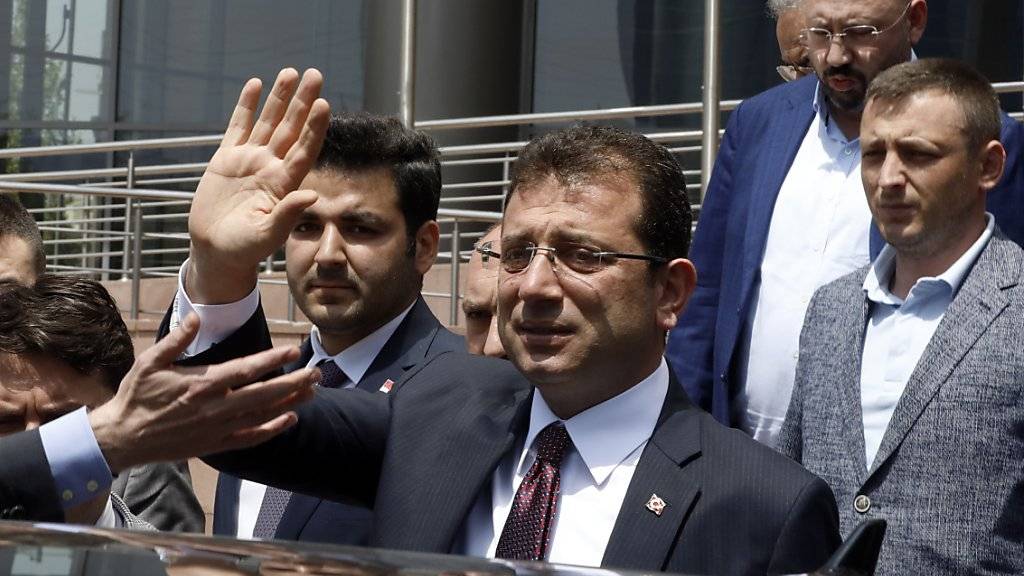 Der abgesetzte Bürgermeister von Istanbul, Ekrem Imamoglu, verspricht für die Wahlwiederholung am 23. Juni «null Fehler», sehr viel Vorsicht und eine «Revolution für Demokratie». (Archivbild)