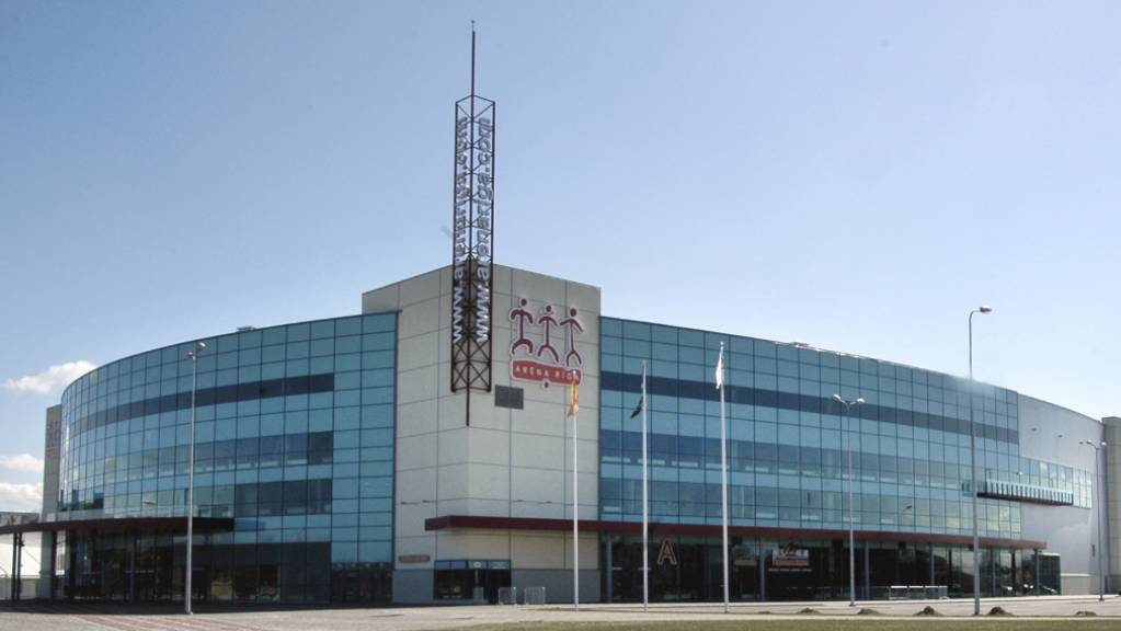Wird zum Zentrum der WM 2021: Die Arena Riga in der lettischen Hauptstadt wurde für die WM 2006 neu gebaut