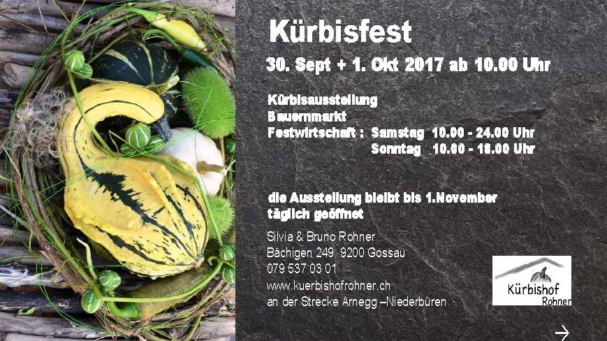 Das Kürbisfest in Gossau ist das grösste seiner Art in der Nähe (Bild: pd)