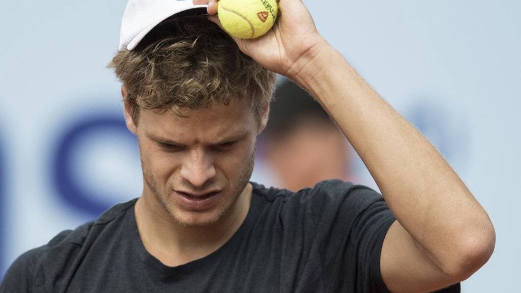 Vor einem Jahr Finalist, jetzt Erstrundenverlierer - das kostet Yannick Hanfmann (ATP 99 im Ranking rund 40 Plätze