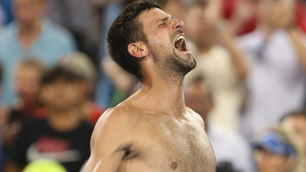 Novak Djokovic feiert seinen Turniersieg in Cincinnati ausgelassen