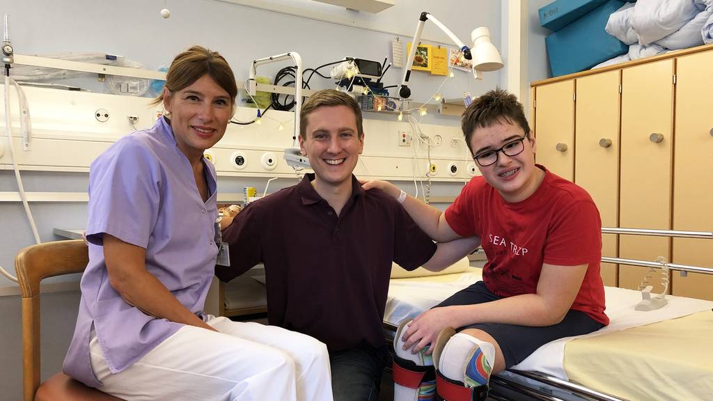 Felix als Freizeitheld im Kinderspital St.Gallen