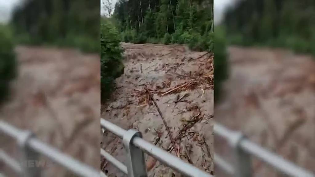 Gasthof Kemmeriboden-Bad überflutet: Unwetter richtet in Schangnau grossen Schaden an