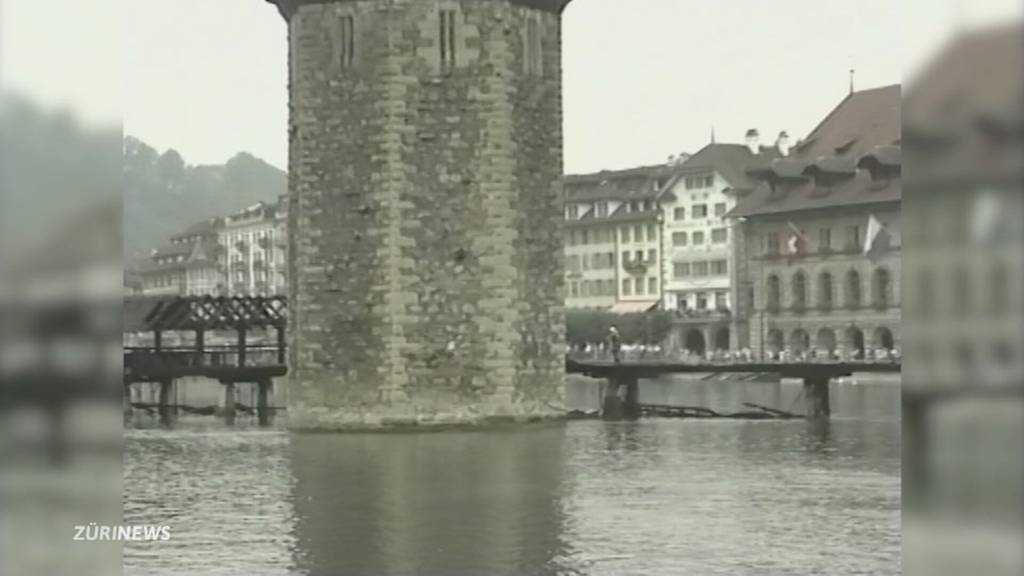 Heute vor 30 Jahren brannte die Kapellbrücke