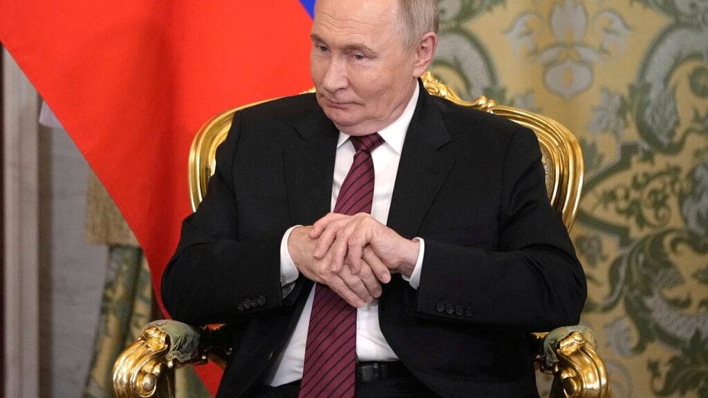 Der russische Präsident Wladimir Putin im Großen Palast des Kremls. Foto: Pavel Bednyakov/Pool Ap/dpa
