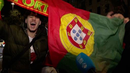 So ausgelassen feiern Portugal-Fans an der Langstrasse