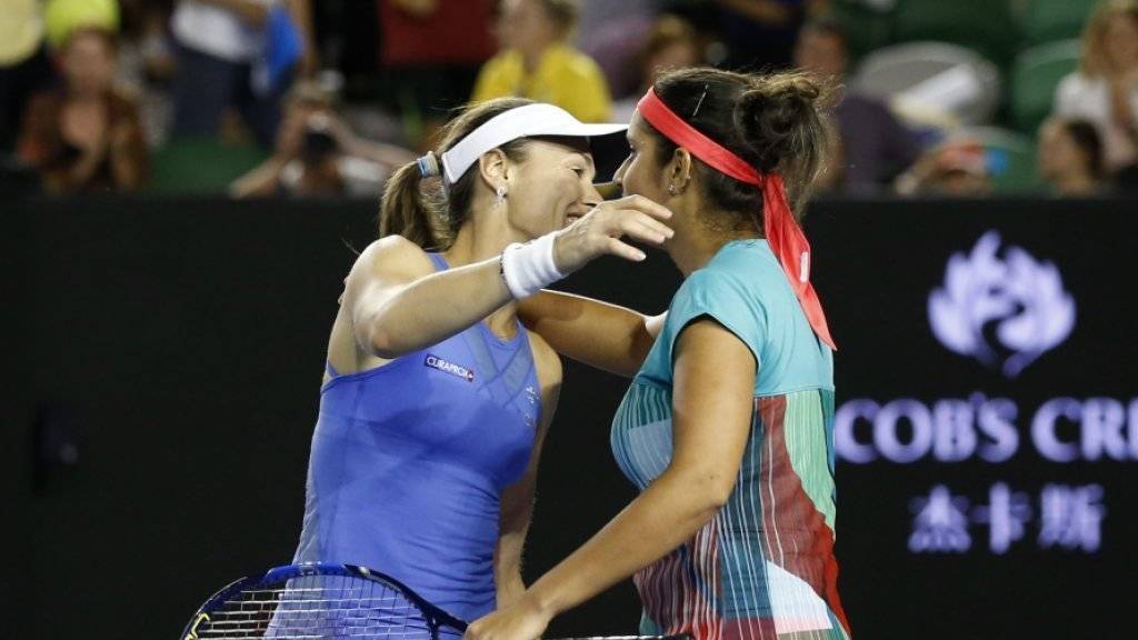 Martina Hingis (links) und Sania Mirza sind im Doppel seit 35 Partien ungeschlagen.