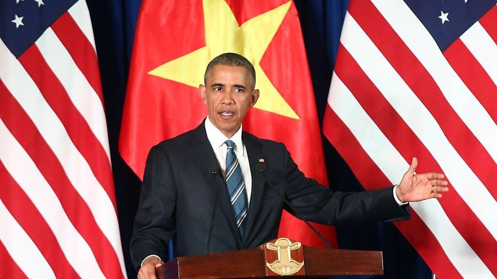 US-Präsident Barack Obama hebt das Waffenembargo in Vietnam auf.