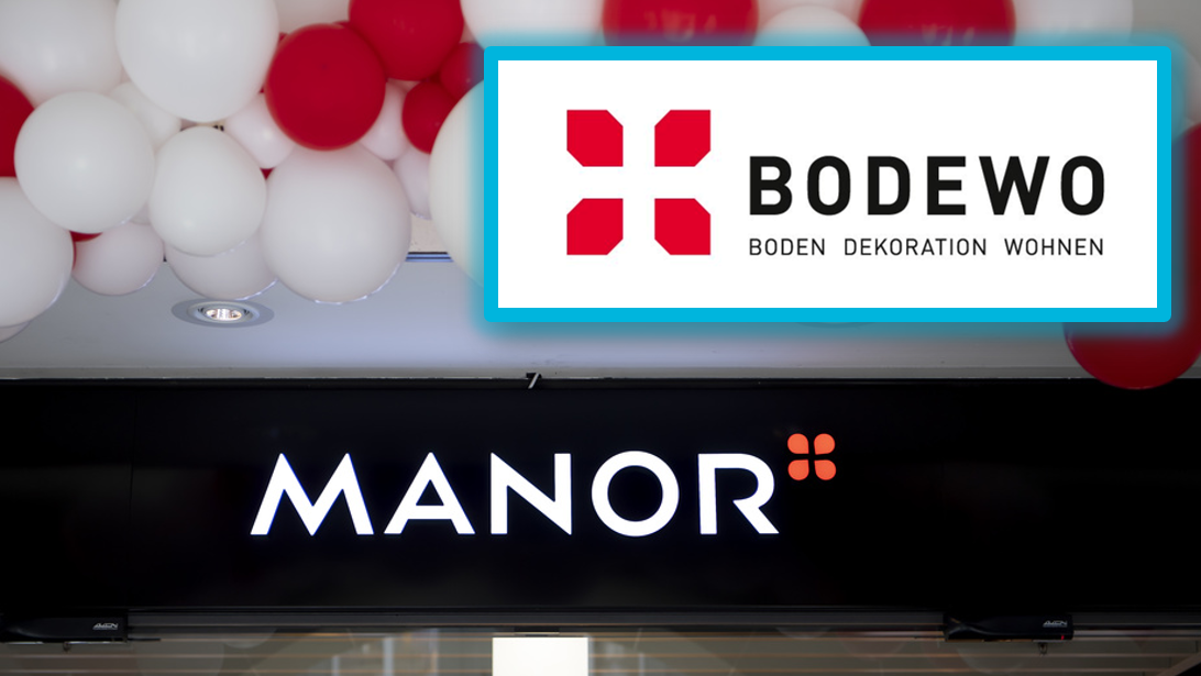 Manor, Einkaufsgesellschaft Logo Vergleich
