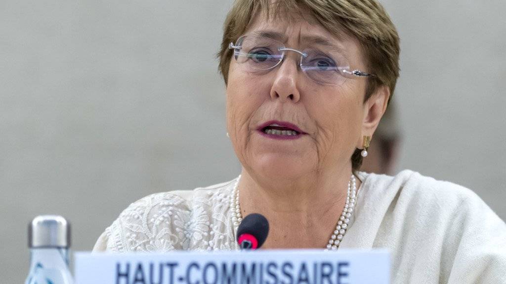 Uno-Menschenrechtskommissarin Michelle Bachelet spricht am Freitag vor dem Menschenrechtsrat in Genf zur Lage in Venezuela.