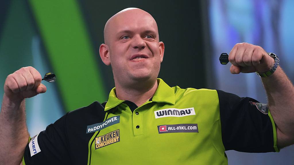 Will zurück auf den WM-Thron: der niederländische Darts-Star Michael van Gerwen