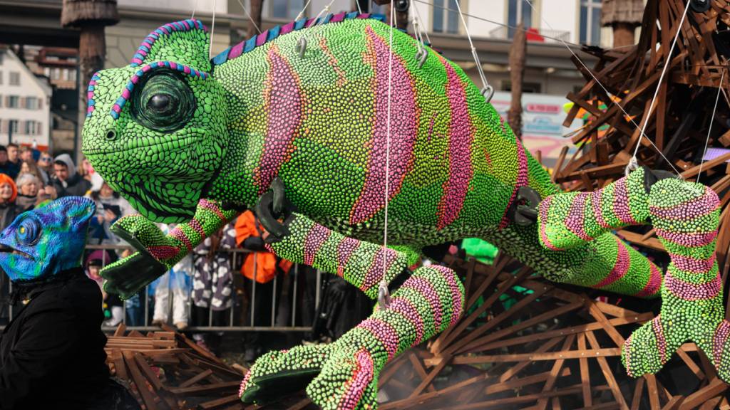 Das bunte Chamäleon der Wagenbaugruppe Conversio aus Luzern.