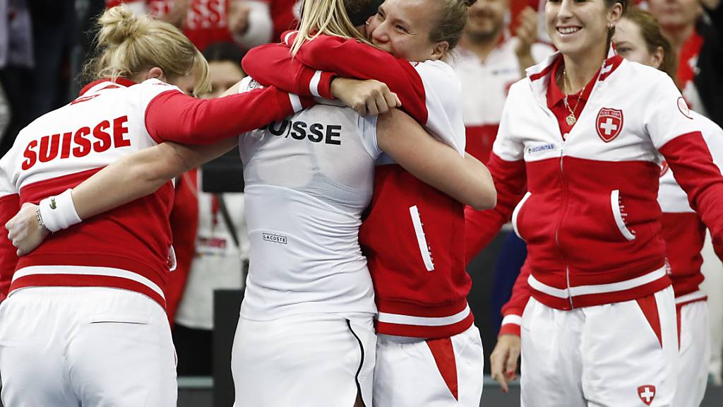 Das Schweizer Fed-Cup-Team muss auf seinen Einsatz am Final-Turnier weiter warten