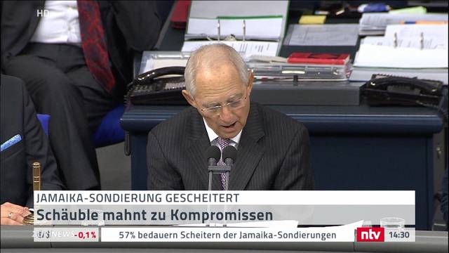 Schäuble äussert sich nach Jamaika-Aus