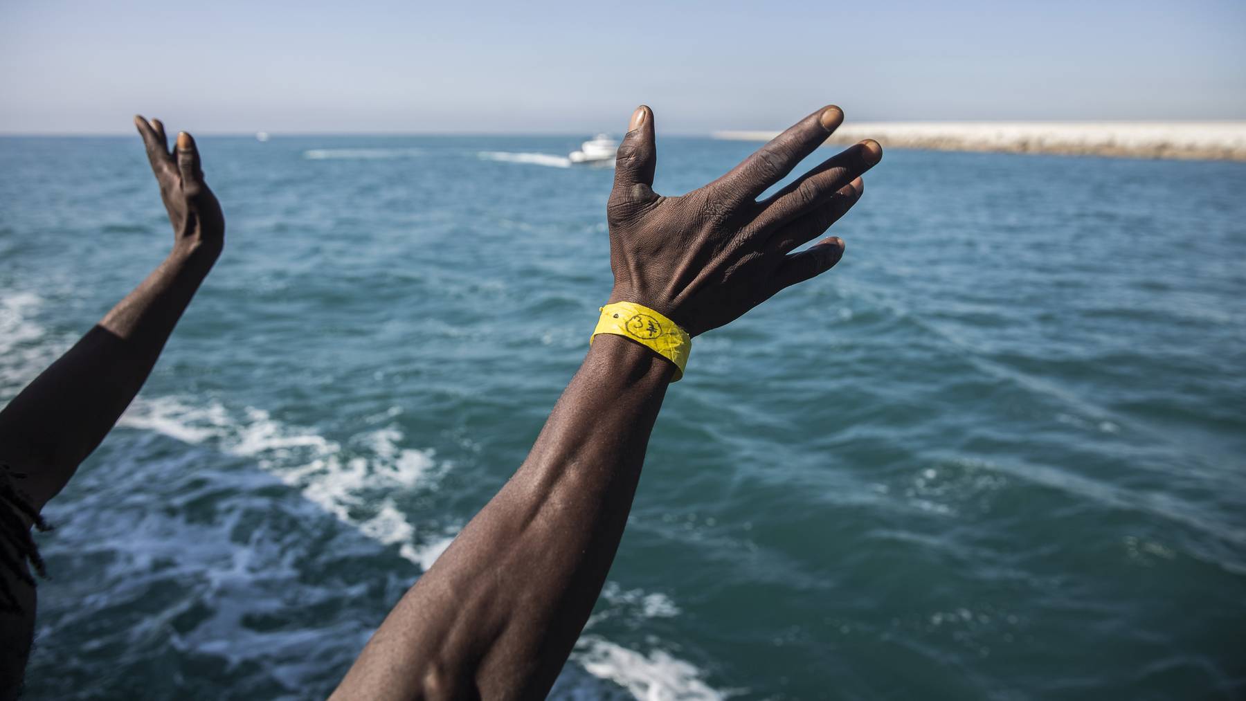 Bootsflüchtlinge Migranten Mittelmeer Rettungsaktion Küstenwache