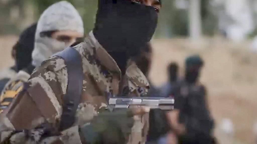 Wollen einst arabische Gebiete zurückerobern: IS-Kämpfer drohen dem Westen in neuem Exekutionsvideo. (Archiv)
