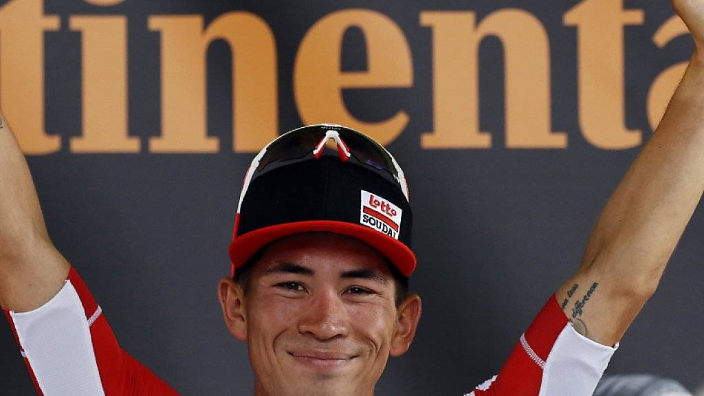 Das Strahlen eines Sieger: Der Australier Caleb Ewan feierte in Toulouse seinen ersten Etappensieg im Rahmen der Tour de France